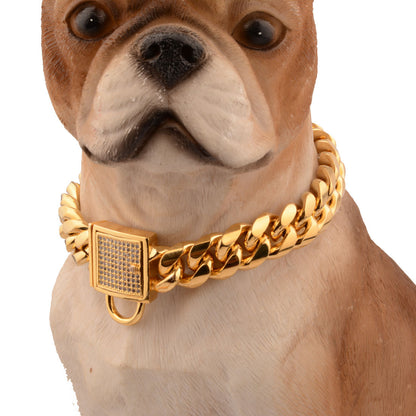 Luksusowa Obroża dla Psa w Stylu Gold Chain – Moc, Styl i Prestiż