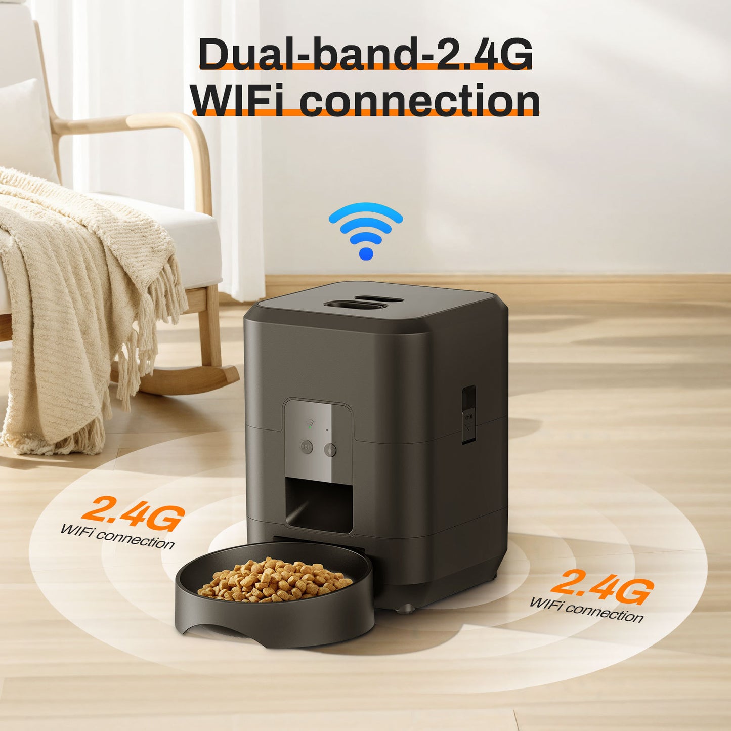 Automatyczny karmnik dla psa z kamerą i Wi-Fi