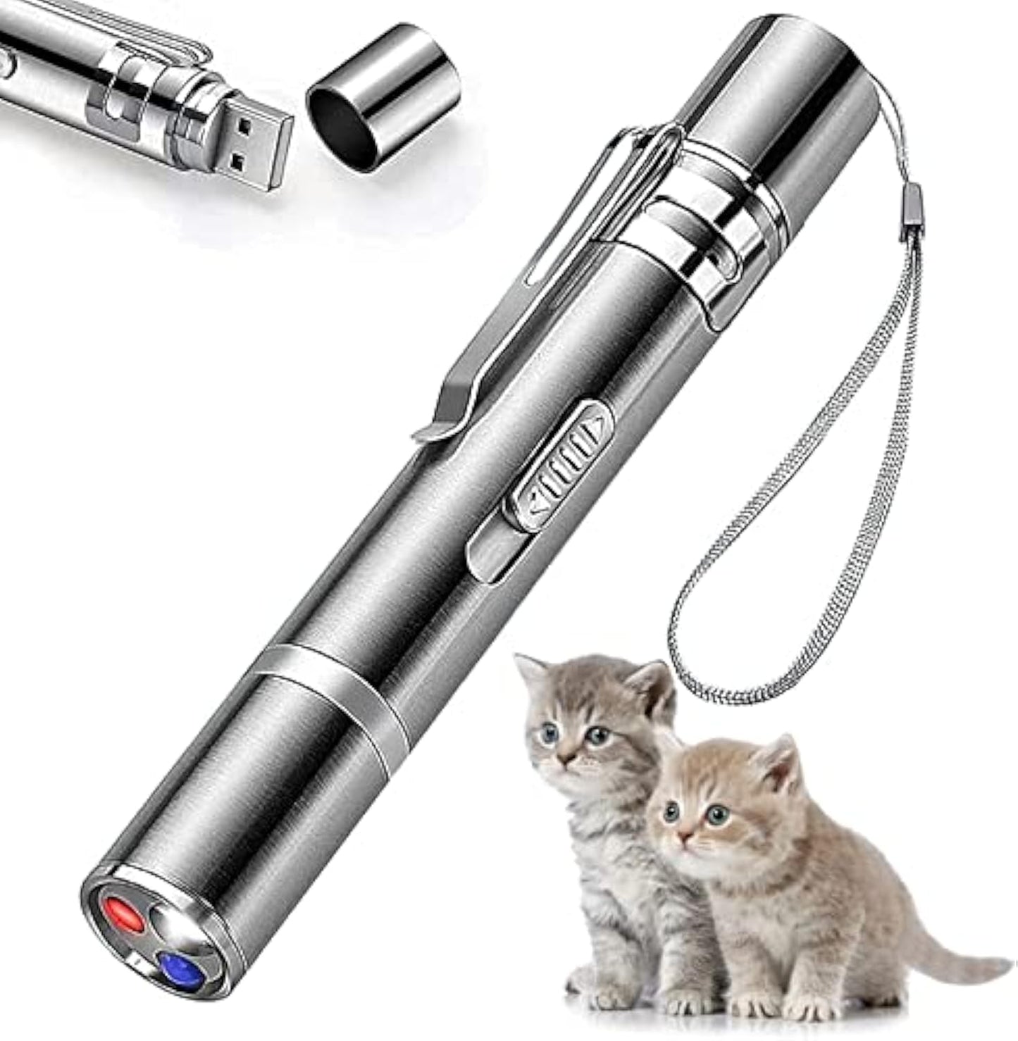 Interaktywny wskaźnik LED dla kota 7w1 – zabawka z USB