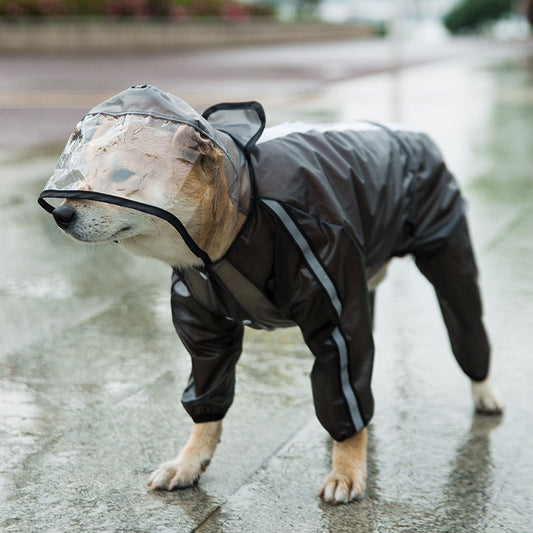 Wasserdichter Hundeoverall | 100% Regenschutz + Saubere Pfoten | Perfekt für Spaziergänge bei jedem Wetter