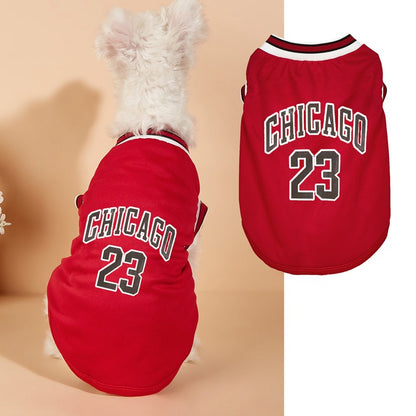 Stylowa koszulka dla psa „CHICAGO 23”  – sportowy look, który podbije serca