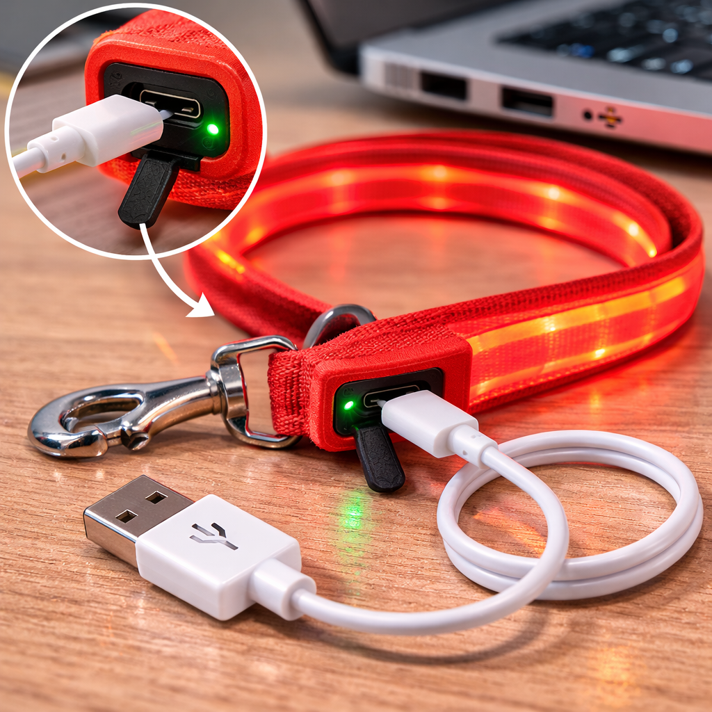 Świecąca smycz LED dla psa