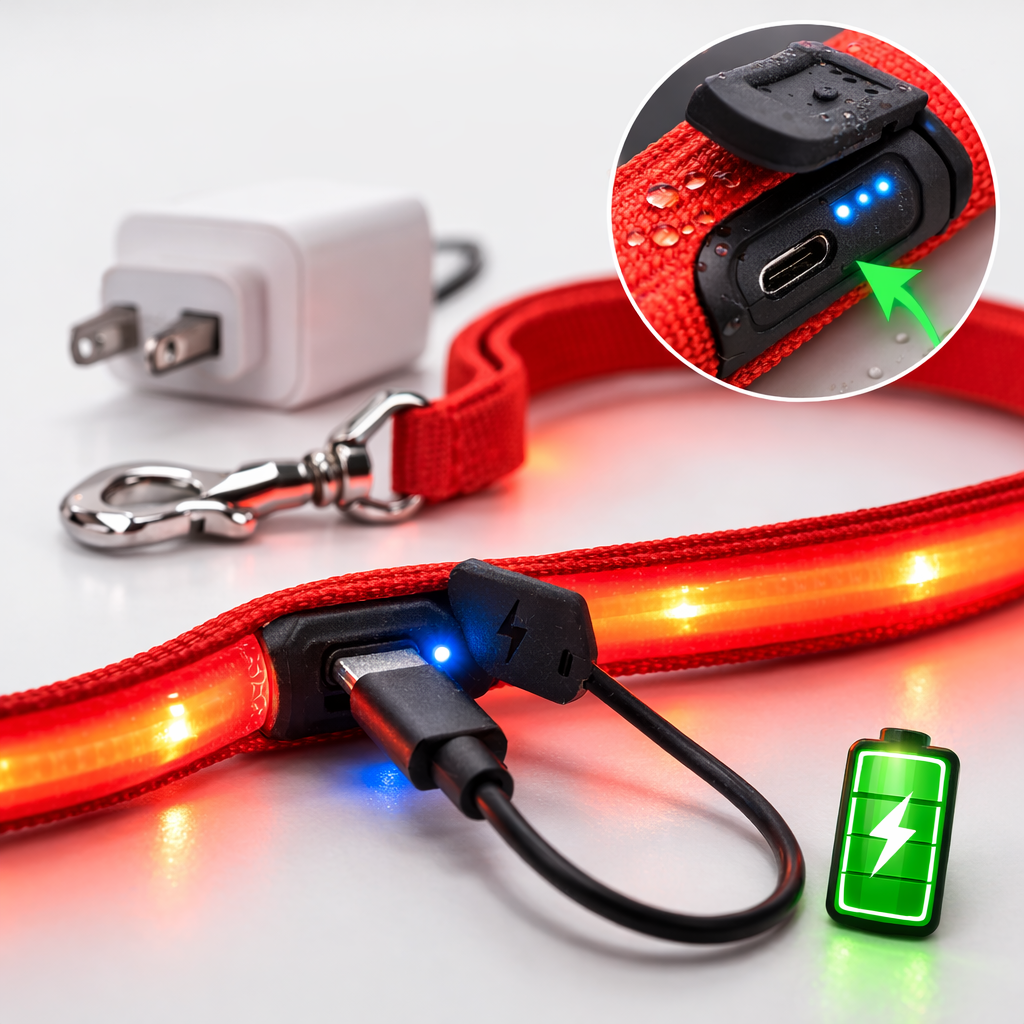 Świecąca smycz LED dla psa